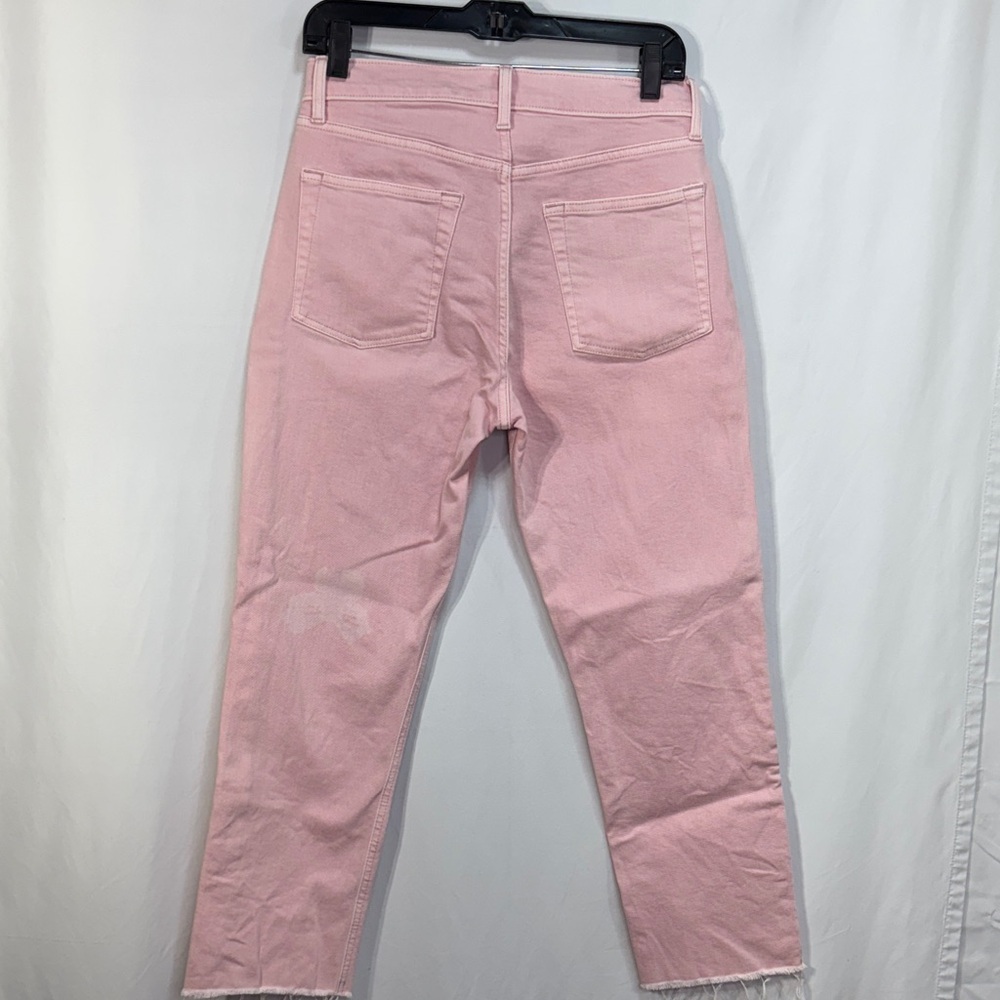 🥥 GAP Pink cheeky, straight button, butterfly raw hem Jeans - Picture 5 of 9
